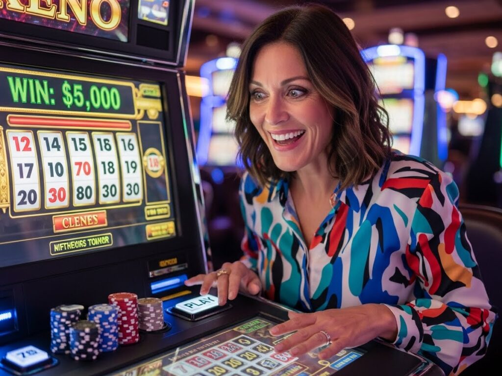 Smiling player marking Keno numbers on trusted game servers