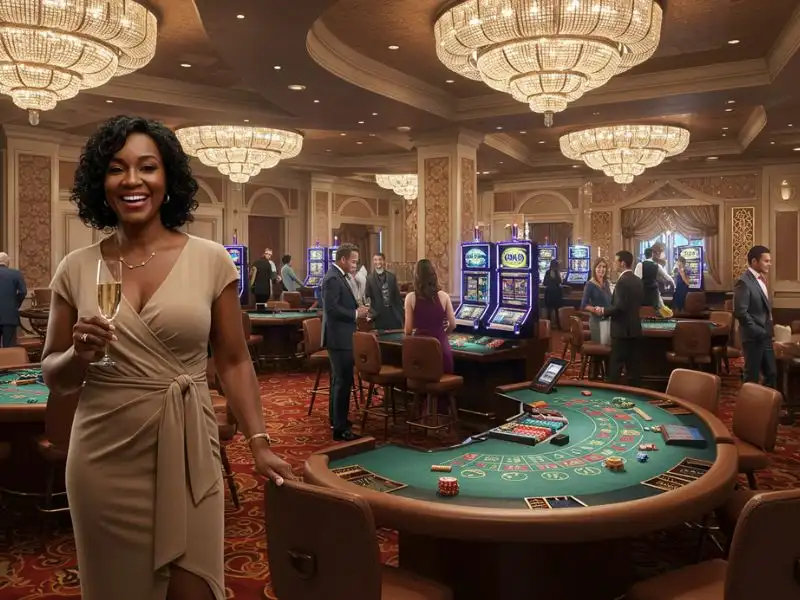 Happy woman celebrating a poker win on Gamer PH