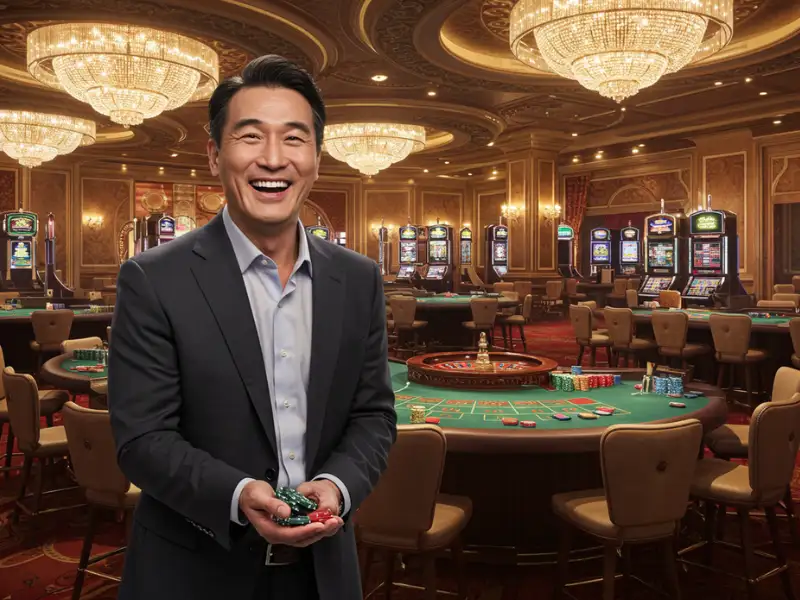 Super Ace: Happy man celebrating a win in roulette and poker