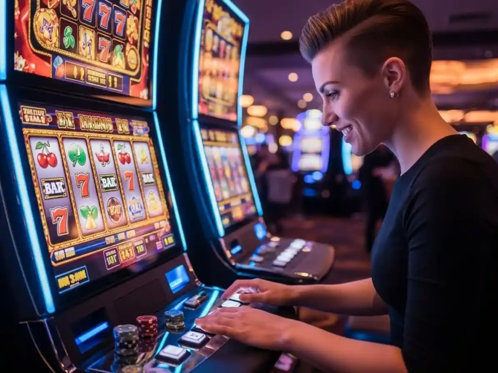 Casino slot game session on Gaming Web with a player