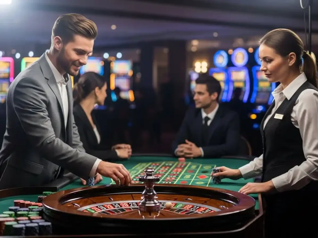 Casino roulette session experienced through gaming platforms