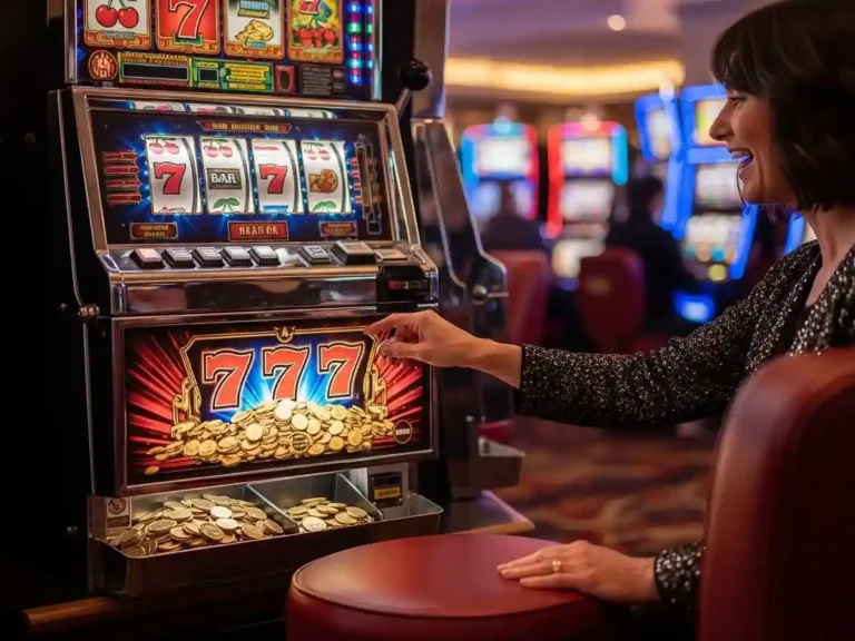 Person playing casino classic slots in a digital gaming environment