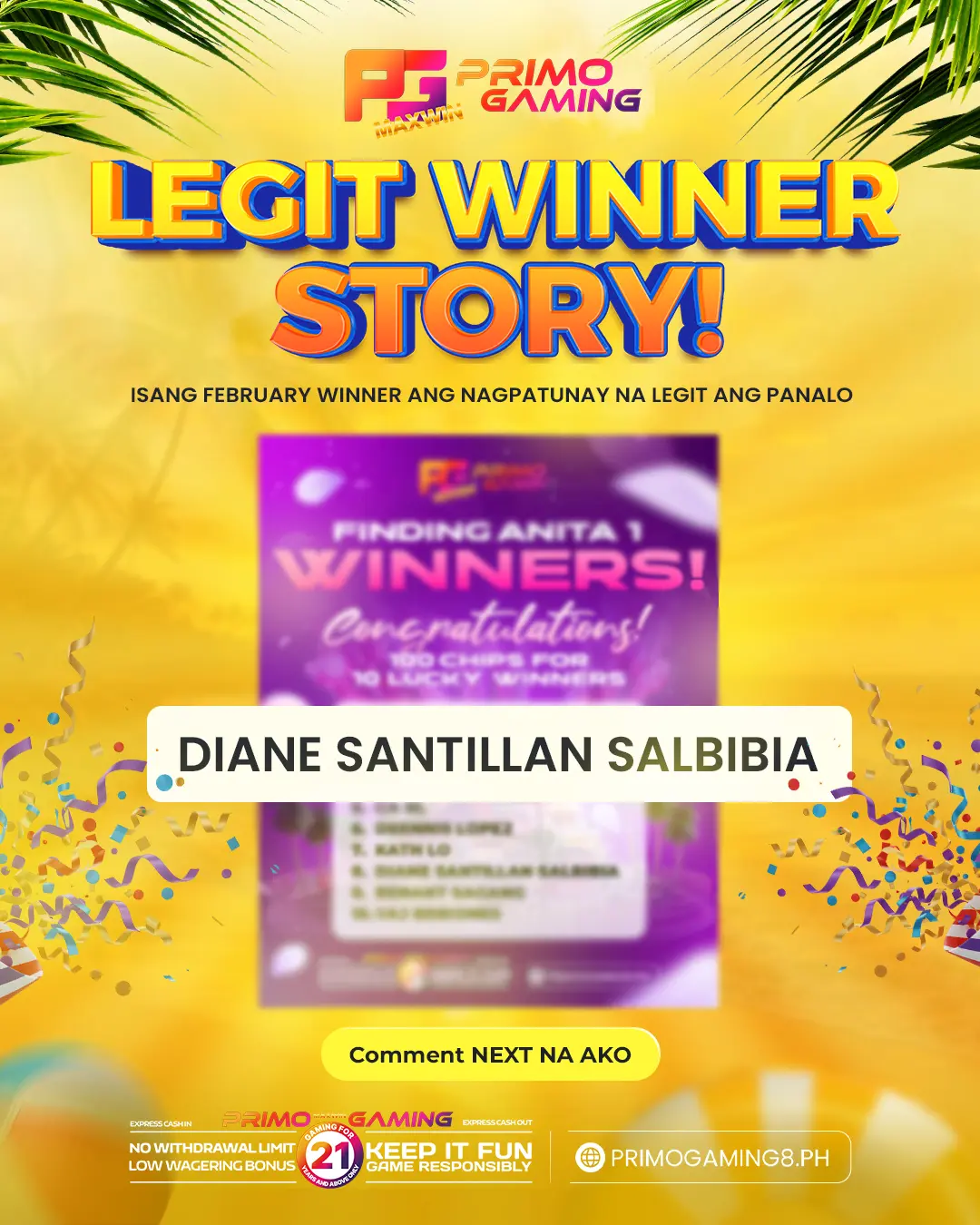 30% first cash-in bonus