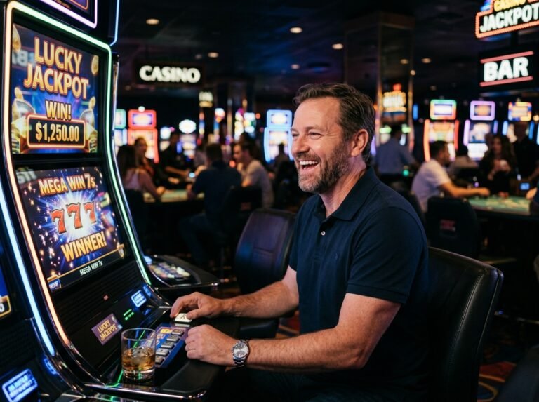 1plus casino - Happy person playing